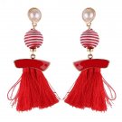 Best Lady Fringed Fashion Women Statement Earrings Tassel Mu 3 E4R