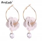 Best Lady Korean Fashion Flowers Statement Earrings Ladies B 3 E4R