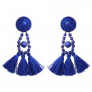 Best Lady New Arrival Beads Long Big Earrings Tassel We E4R