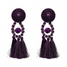 Bohemia Long Tassel Hanging Fringing Dangle Drop Earrings Fo E4R