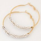 Bohemian Beads Hoop Earrings For Women Jewelry Fashion Gold 2 E4R