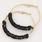 Bohemian Beads Hoop Earrings For Women Jewelry Fashion Gold 3 E4R
