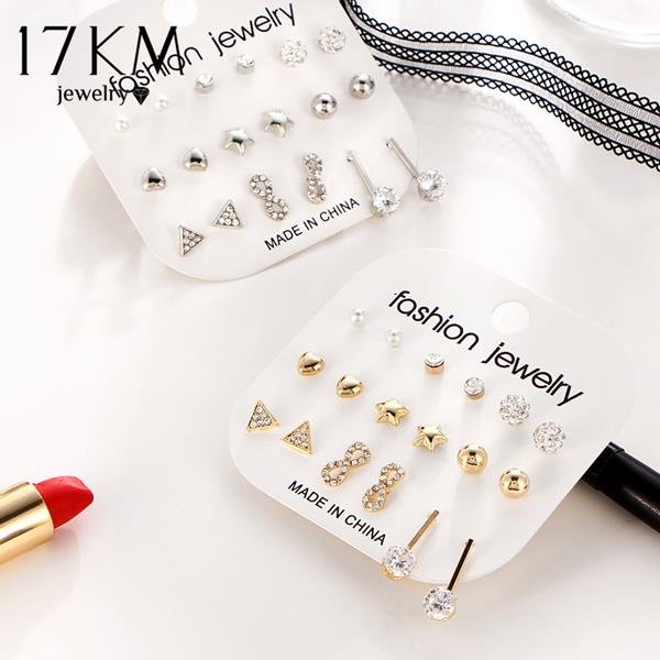 Boho Punk Crystal Infinity Stud Earring Bijoux Vin 2 E4R
