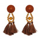 Brincos Women Brand Boho Drop Dangle Fringe Earring Vin 2 E4R