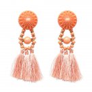 Brincos Women Brand Boho Drop Dangle Fringe Earring Vin E4R