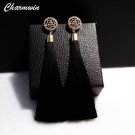 Charmwin Fashion Brand Camellia Earrings Exaggerated Vintage 2 E4R