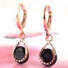 Classic Cz Crystal Water Drop Earrings Vintage Rose Gol 2 E4R
