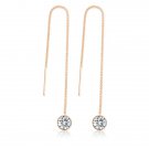 Crystal Water Drop Earrings For Women Wedding Punk Star 2 E4R