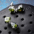 Cute Olive Green Zircon Dangle Earrings For Women Wedding Pa 4 E4R