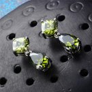Cute Olive Green Zircon Dangle Earrings For Women Wedding Pa 5 E4R