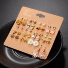 Danze 20 Pairs Lot Punk Fashion Stud Earrings Set For Women E4R