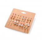 Danze Classic 20 Pairs Set Rhinestone Crystal Simulated Pear 2 E4R