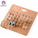 Danze Classic 20 Pairs Set Rhinestone Crystal Simulated Pear E4R