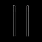 Double Fair Simple Strip Bar Long Line Chain Drop Dangle Ear 3 E4R