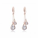 Drole Fashion Jewelry Long Drop Dangle Earrings Rose Go 3 E4R