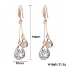 Drole Fashion Jewelry Long Drop Dangle Earrings Rose Go 5 E4R