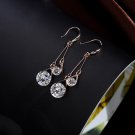 Drole Fashion Jewelry Long Drop Dangle Earrings Rose Go E4R