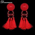 Dvacaman Exaggerate Women Ethnic Vintage Long Fringe Earring 2 E4R