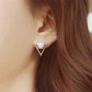 Eb035 Girls Fashion Personality Geometric Triangle Simulated 2 E4R