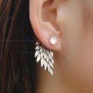 Ek101 New Fashion Party Brincos Crystal Angel Wing Gothic Fe E4R