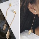 Ek287 European Fashion Boucle D Oreille Leaf Feather Simulat 2 E4R