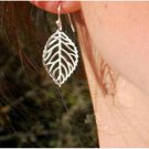 Ek648 Brincos Dangle Vintage Bohemia Long Big Hollow Leaf Dr E4R