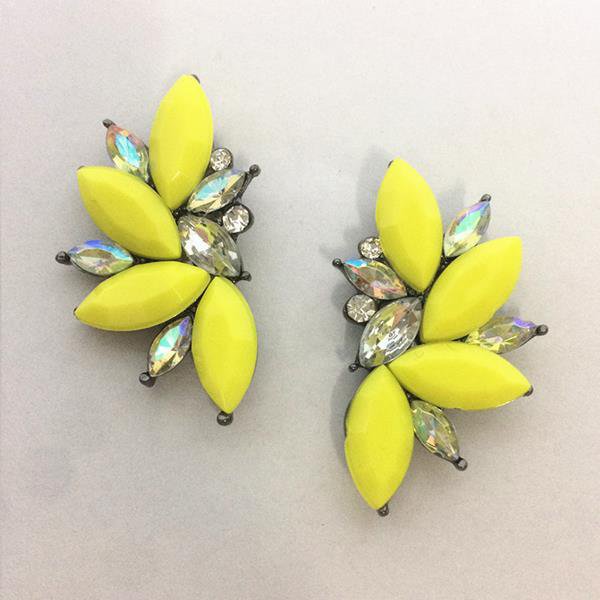 Elegant Crystal Opal Stone Stud Earrings Christmas Part E4R