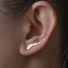 Es931 Vintage Jewelry Exquisite Leaf Earrings Modern Beautif E4R