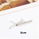 Es942 New Fashion Simple Gold Silver Black Geometric Small S E4R