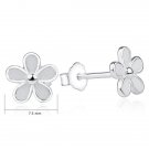European Original 925 Sterling Silver Darling Daisy Stud Ear 3 E4R