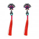Exaggerate Women Ethnic Vintage Earrings Long Fringe Earring 3 E4R