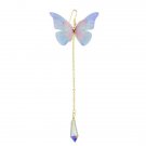 Fanhua 1pc Bohemian Style Colorful Butterfly Earrings Gold C 2 E4R