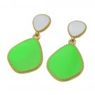 Fanhua Ear Piercing Blue Enamel Candy Color Drop Designer Ea E4R