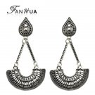 Fanhua Ethnic Style Jewelry Antique Silver Color Chain With E4R