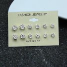 Fashion 6 Pair Set Punk Accessories Crystal Stud Earrings Se 2 E4R