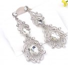 Fashion Big Long Blue Crystal Drop Earrings For Women Vintag 3 E4R