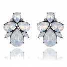 Fashion Crystal Women Earrings Opal Stone Stud Earrings Chri 2 E4R