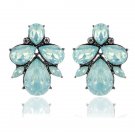Fashion Crystal Women Earrings Opal Stone Stud Earrings Chri E4R