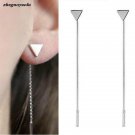 Fashion Triangle Earrings Tassel Chain Earrings Anti Allergi E4R