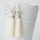 Fashion Vintage Water Drop Rhinestone Lady S Long Tasse 2 E4R