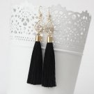Fashion Vintage Water Drop Rhinestone Lady S Long Tasse 3 E4R