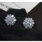 Flyleaf 925 Sterling Silver Aaa Zirconia Flowers Stud Earrin E4R