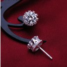 Flyleaf 925 Sterling Silver Cubic Zirconia Crown Stud Earrin 2 E4R