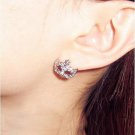 Full Rhinestones Magic Mask Stud Earrings Stylish Earrings 4 E4R