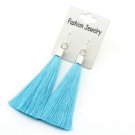 Gold Silver Earrings Silk Tassel Earrings Long Drop Earrings 5 E4R