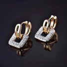 Gulicx Brand Unique Square Shaped Piercing Small Huggie 3 E4R