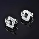 Gulicx Brand Unique Square Shaped Piercing Small Huggie 4 E4R