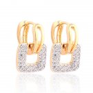 Gulicx Brand Unique Square Shaped Piercing Small Huggie 5 E4R