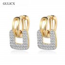 Gulicx Brand Unique Square Shaped Piercing Small Huggie E4R