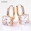 Gulicx Fashion Princess Gold Color Hoop Earring For Wom 4 E4R